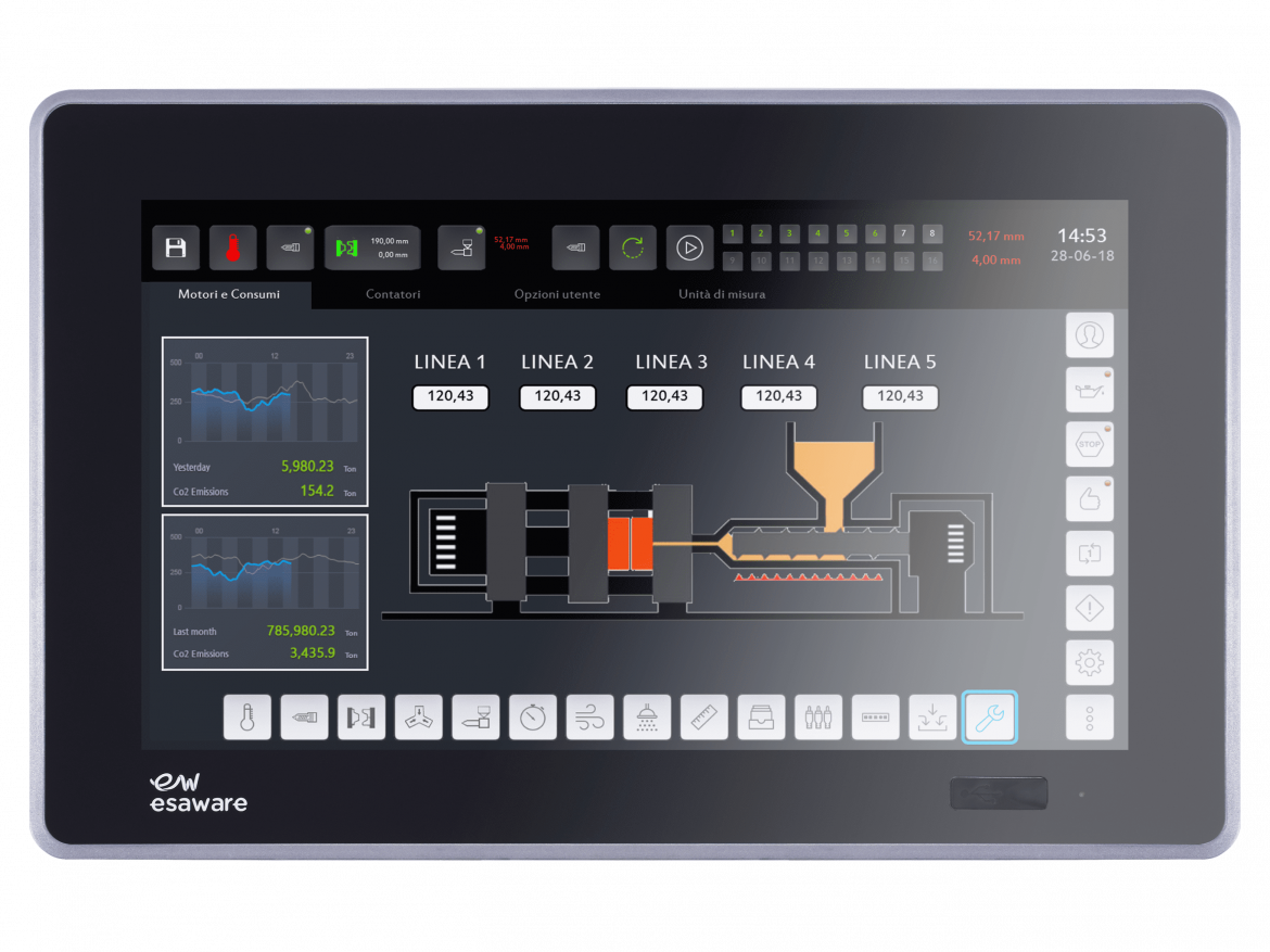 EW300 industrial monitor Box IPC Esa Automation